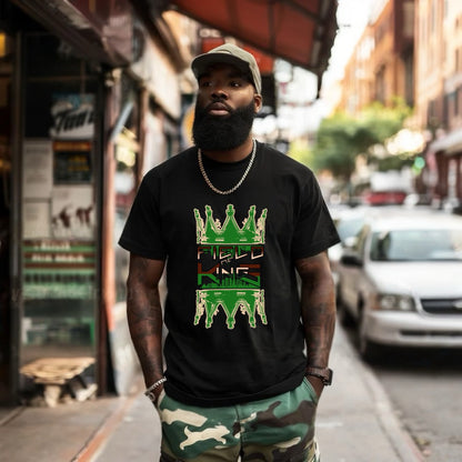 Field of Kings Green, Brown, Black Double Crown Logo T-shirt